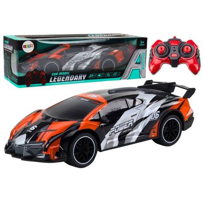 Leantoys Auto Sportowe Zdalnie Sterowane RC 1:10 Pomara?czowe Pr?dko?? 25 km/h