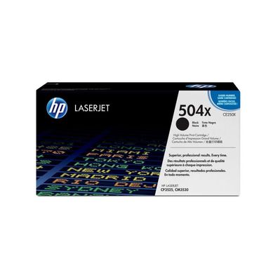 HP Toner CE 250 XD Doppelpack schwarz No. 504 X