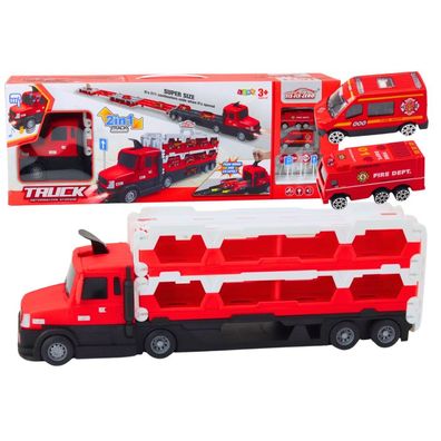 Leantoys 2-in-1-Anhänger mit Licht und Sound und Rennstrecke