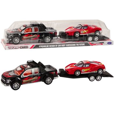 Leantoys Auto Pickup Z Lawet? Naczep? Auto Sportowe Terenowe Zestaw