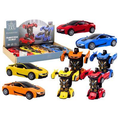 Leantoys Auto Roboter 2in1 Roboter 4 Farben