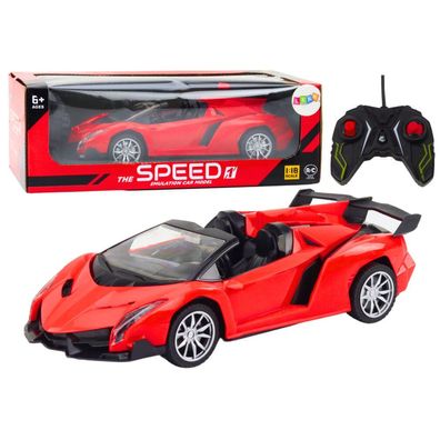 Lean Toys Samochód Sportowy Zdalnie Sterowany Auto RC 1:18 Czerwony