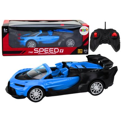 Lean Toys Autko Samochód Sportowy Zdalnie Sterowany RC 1:18 Niebieski
