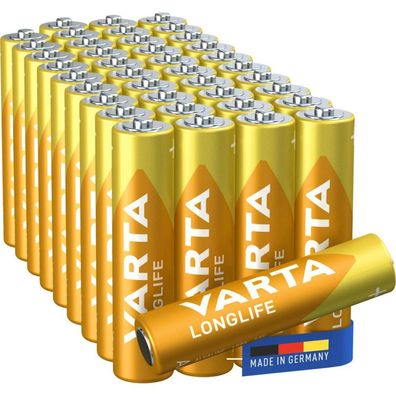40 VARTA Batterien Longlife Micro AAA 1,5 V