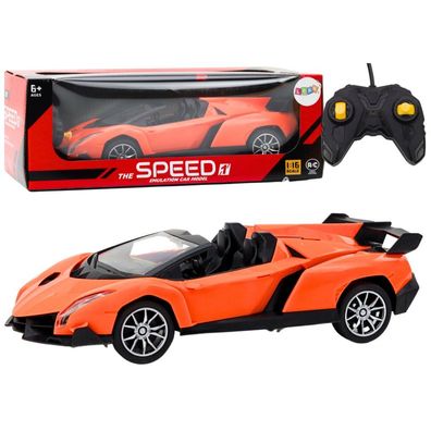 Lean Toys Samochód Zdalnie Sterowany Sportowy RC 1:16 Pomara?czowy