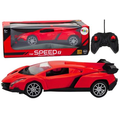 Lean Toys Samochód RC 1:16 Zdalnie Sterowany Sportowy Czerwone Auto