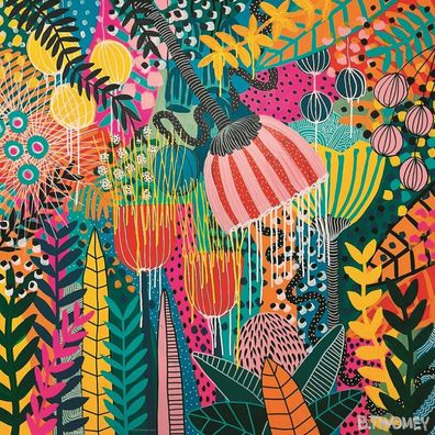 HEYE Square Puzzle Flowery: Schöne Zukunft 1000 Teile
