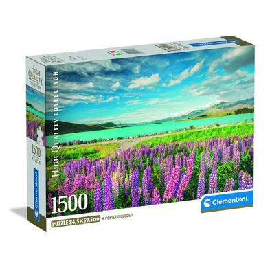 Hochwertige Lupinen am Lake Tekapo Puzzle 1500Stück