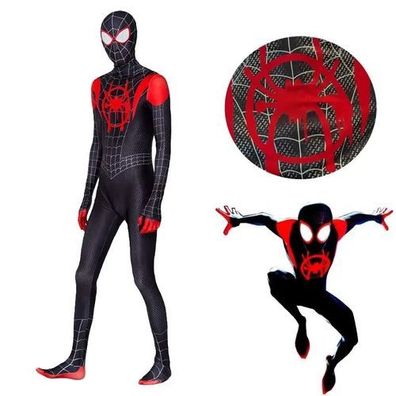 Spiderman Cosplay Zentai Anzug Miles Morales Kinder Halloween