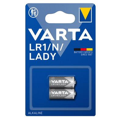 Varta Batterie Alkaline N 4001 LR1 Lady 1,5V Professional 2er Blister