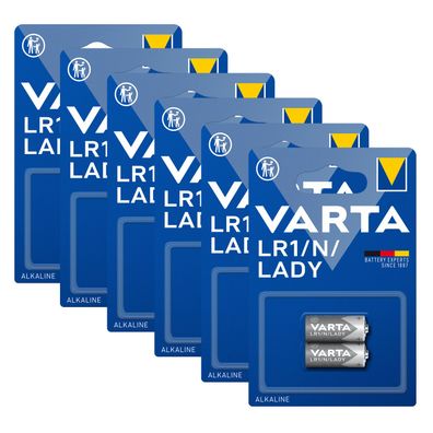6x Varta Batterie Alkaline N 4001 LR1 Lady 1,5V Professional 2er Blister