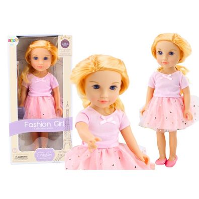 Lean Lalka W Sukience Z Tiulem Ró?owa Blond W?osy
