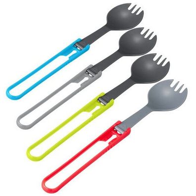 MSR - Folding Utensils 4-pack - rot / grau / blau / grün - Kochzubehör – Gabel Kit