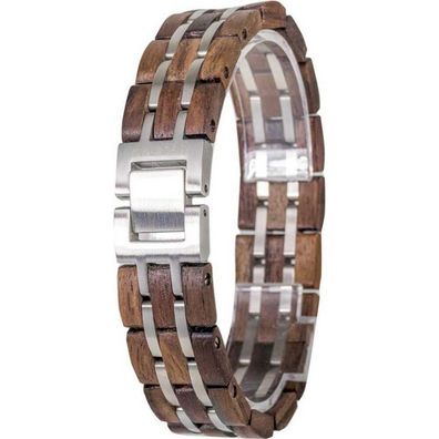 Element Armband Waidzeit Walnuss silberfarben - EL-W01