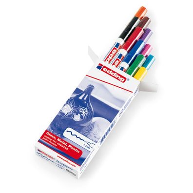 Edding Lackmarker 751 10Er-Pc Sortiert 1-2Mm