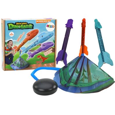 Leantoys Raketenwerfer Spiel Dinosaurier Wald Bunte Push-up