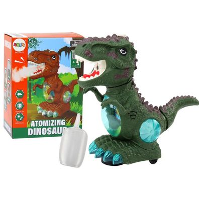 Leantoys Dinozaur Ta?cz?cy Czujnik Przeszkód ?wiat?a D?wi?ki Zielony