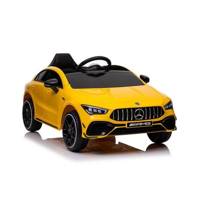 Leantoys Batteriebetriebenes Auto Mercedes CLA 45s AMG Gelb 4x4
