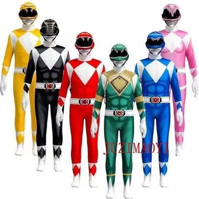 Shinkenger Cosplay Kostém Ranger Zentai Anzug Halloween