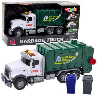 Lean Müllwagen Lichter Ton Grün 1:14