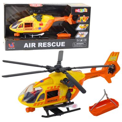 Lean Rettungshubschrauber Haken Bahre Lichter Geräusche Orange 1:12