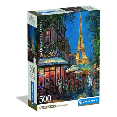 Hochwertige Nacht im Eiffel Cafe Puzzle 500pcs