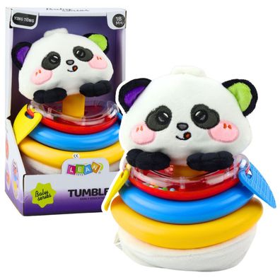 Lean Sensory Tumbler Panda Pyramide Schaukel Spielzeug Rasseln