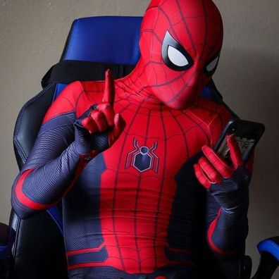 Spiderman Zentai Cosplay Anzug Herren Superheld Halloween Outfit