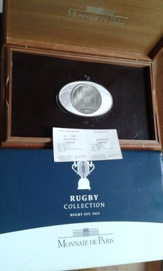 50 euro 2007 Frankreich Rgby 1kg Silber mit Rugby Ball 1000g Silber 950er nur 299 Ex