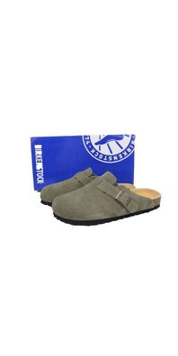 Birkenstock Boston Soft Footbed Clog Dunkelgrün