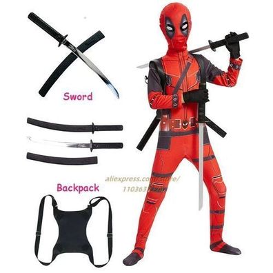 Superheld Kostém Kinder Cosplay Set Maske Zubehör Halloween Outfit