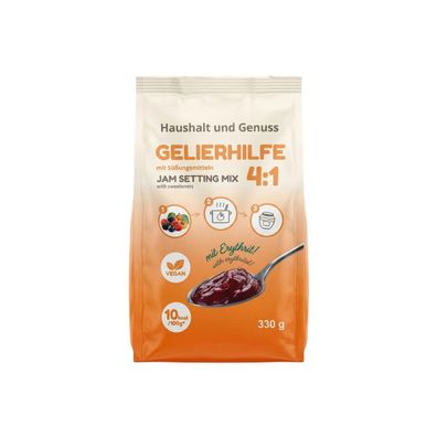 Gelierhilfe 4:1 Erythrit Alternative zu Gelierzucker 10 kcal 330g