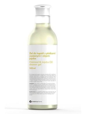 Hautpflegendes Badegel mit Haferflocken und Jojobaöl, 500ml