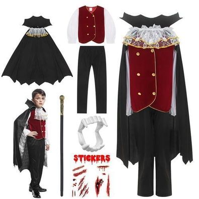 Vampir Kostém Kinder Cosplay Outfit Halloween Party