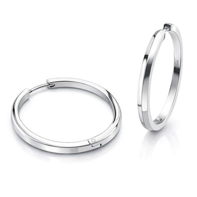 Boccia Schmuck Damen-Ohrringe Titan-Creolen 0571-01