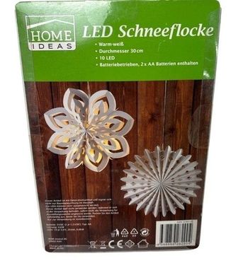 Home Ideas LED Schneeflocke 30cm