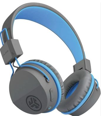 JLab Bluetooth Kopfhörer Kinder, JBuddies kopfhörer kabellos Blau Grau