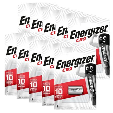 10x Energizer CR2 CR15H270 CR17355 Lithium Power Photo Batterie 3V - 800mAh