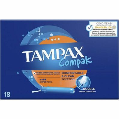 Tampon Tampax Compak S Plus 18