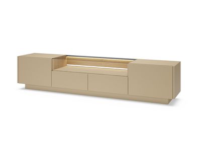 Fernsehschrank Hiro - D Tv - Lowboard 203 x 43 x 39,5 cm - Kakao/Cremona Eiche