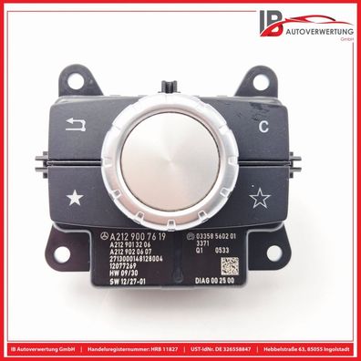 Schalter Drehschalter Controller A2129007619 Mercedes E-KLASSE S212 E200 KOMBI