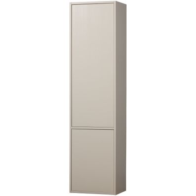 Schrank Meggy aus Kiefer, modern mit Push-to-Open, hellgrau, schmal 55 cm,