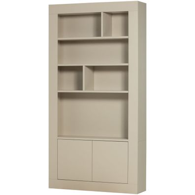 Schrank Wallcover Kiefer FSC, modernes Design mit viel Stauraum, hellgrau, 117