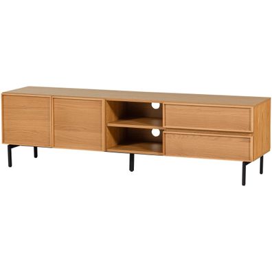 TV-Board Tours aus Melamin und MDF, modern mit viel Stauraum, Natur, 180 cm