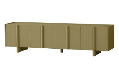TV-Board Basu aus Kiefernholz, modern skandinavisch, Moss Grün, 200 cm breit,