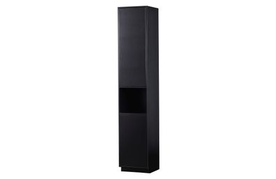 Schrank Finca aus Kiefernholz, modern, schwarz, 40 cm breit, mit (Gr. 40x40x210 cm)