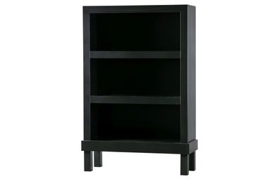 Schrank Bonk aus Kiefernholz, modern skandinavisch, schwarz lackiert,