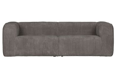 Sofa 3,5 Sitzer Bean mit Cordbezug, modernes Design, Grau, komfortabel