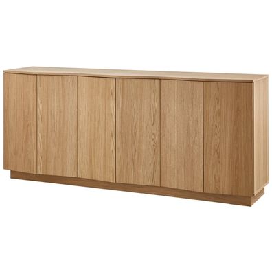 Sideboard Zuma aus Eichenholzfurnier, skandinavischer Stil, natur, 200 cm,