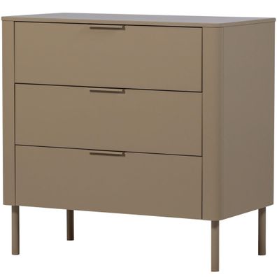 Kommode Gunnar aus FSC-Kiefernholz, modern zeitloses Design, braun, 94 x 52 x 93